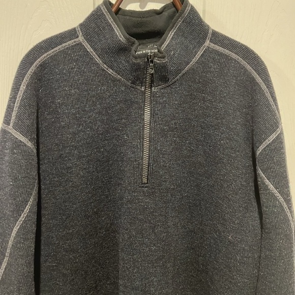 Kuhl men’s charcoal gray long sleeve wool blend thermo kore 1/4 zip XXL - Picture 4 of 7